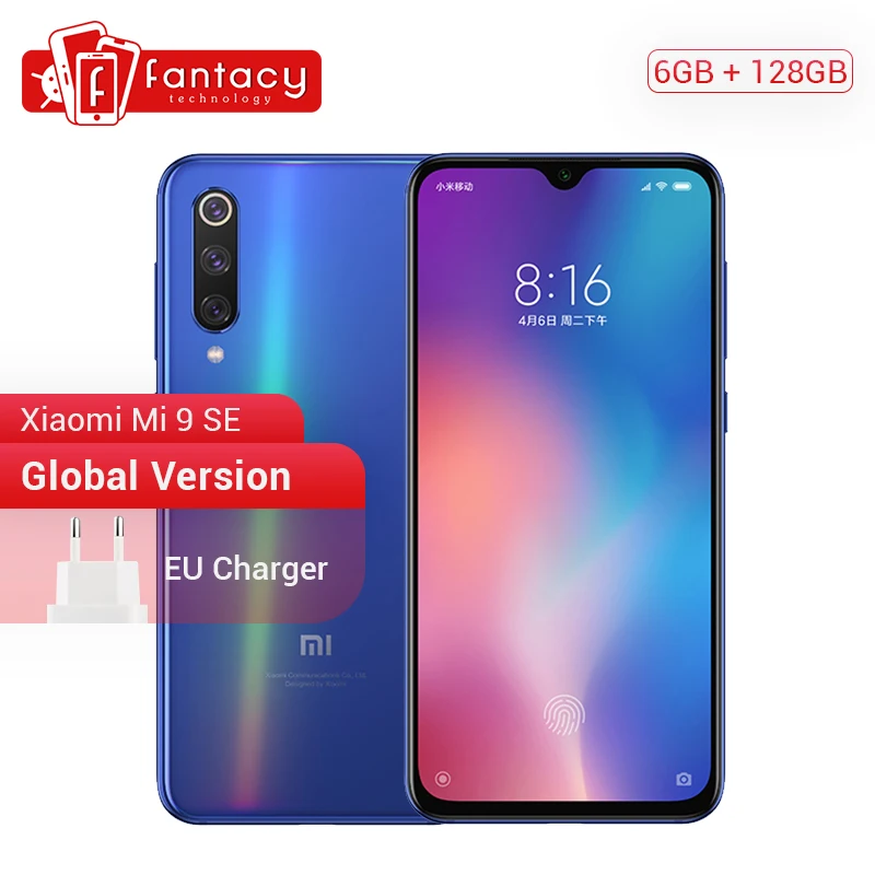 Xiaomi mi 9 SE 6GB 128GB mi 9 SE Смартфон Snapdragon 712 Octa Core 5,97 "48MP Тройная камера с дисплеем отпечатков пальцев 3070mAh