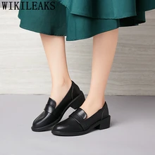 Женская обувь на плоской подошве; женские лоферы; женская обувь; удобная обувь на толстой подошве в Корейском стиле; женская кожаная обувь; zapatos casuales de mujer