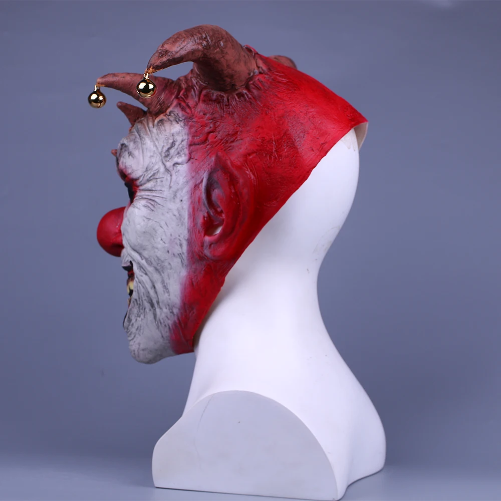 Jingle Jangle ужасная латексная маска клоуна страшная голова на Хэллоуин все лицо для