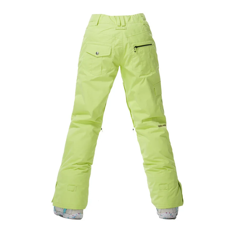 Модные цветные женские зимние штаны GS, зимняя уличная спортивная одежда, специальная одежда для сноубординга 10 k, водонепроницаемые