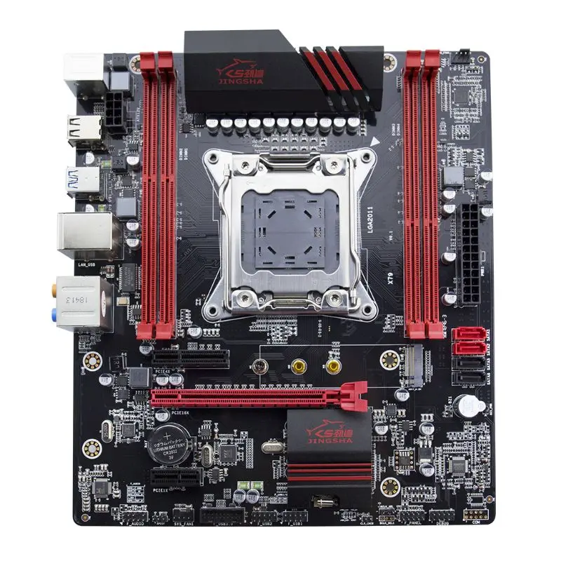 

X79 Motherboard 2011 ATX Main Board USB3.0 SATA3.0 PCI-E 16X NVME M.2 SSD support REG ECC memory and E5 CPU processor