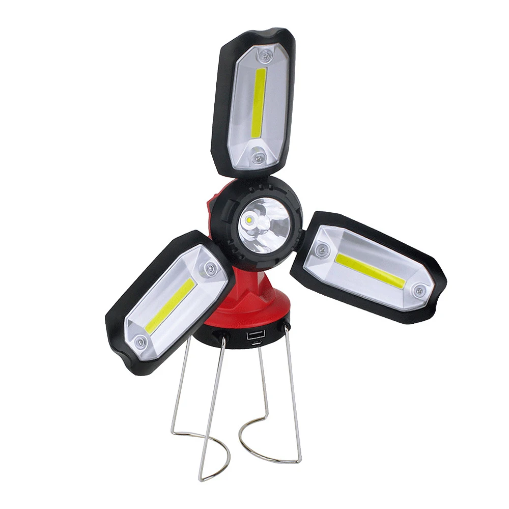 Многофункциональная перезаряжаемая Рабочая лампа светодиодный походный фонарик Портативный Фонари 3 режима деформируемая игрушка