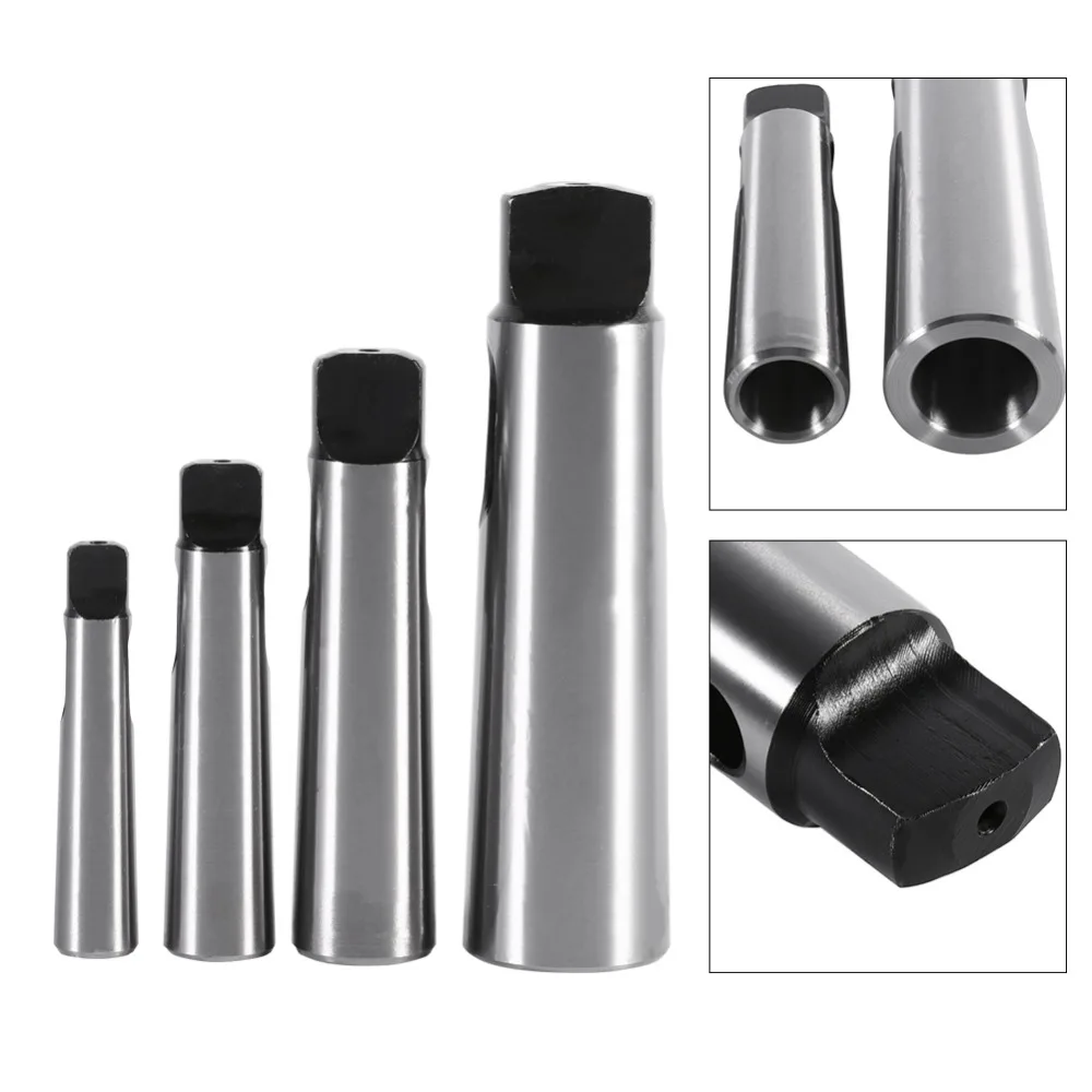 4PCS/SET MT1 4 to MT2 5 Taper Reducing Reduction Adapter Drill Sleeve