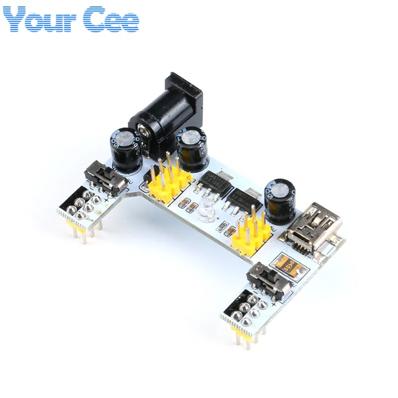 

MB-102 White Breadboard Regulator Power Supply Module 3.3V 5V with Micro USB Interface MB102