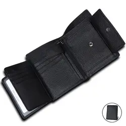 кожаный бумажник Для мужчин маленький кошелёк мужской кошелек из натуральной кожи портмоне мужское портмане партмоне Для мужчин партмане