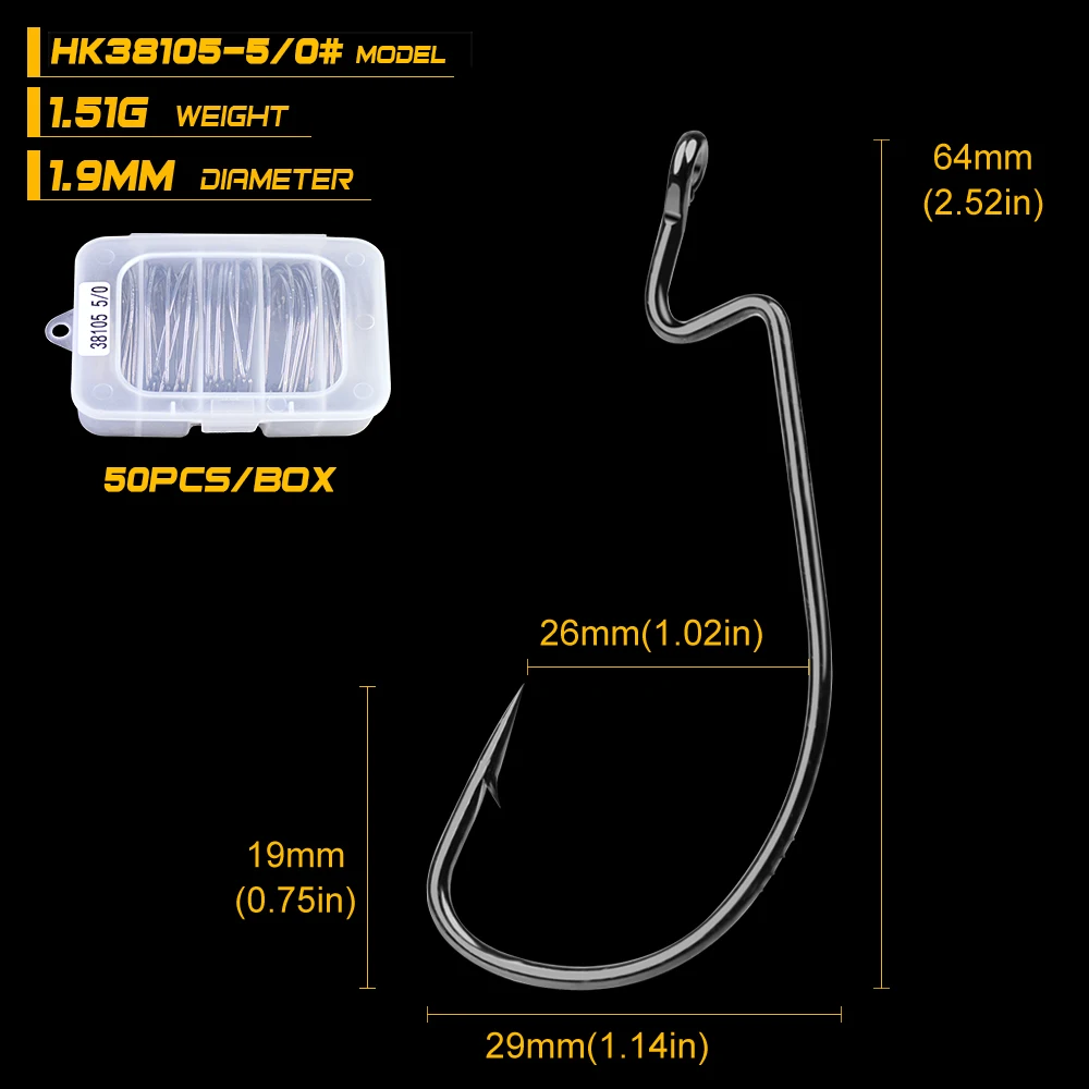 50 шт. рыболовный крючок размер 1/0 5/0|fishing hook|hooks fishingbig hook |