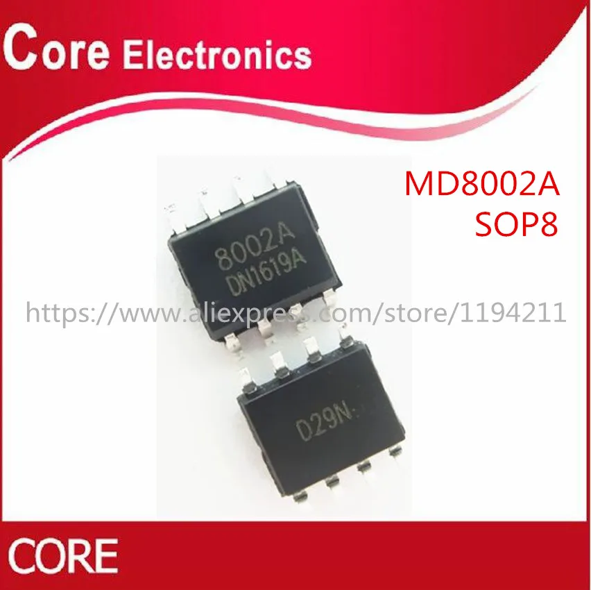 100 шт. MD8002A MD8002 8002A 8002 аудио усилитель IC SOP8|Интегральные схемы| |