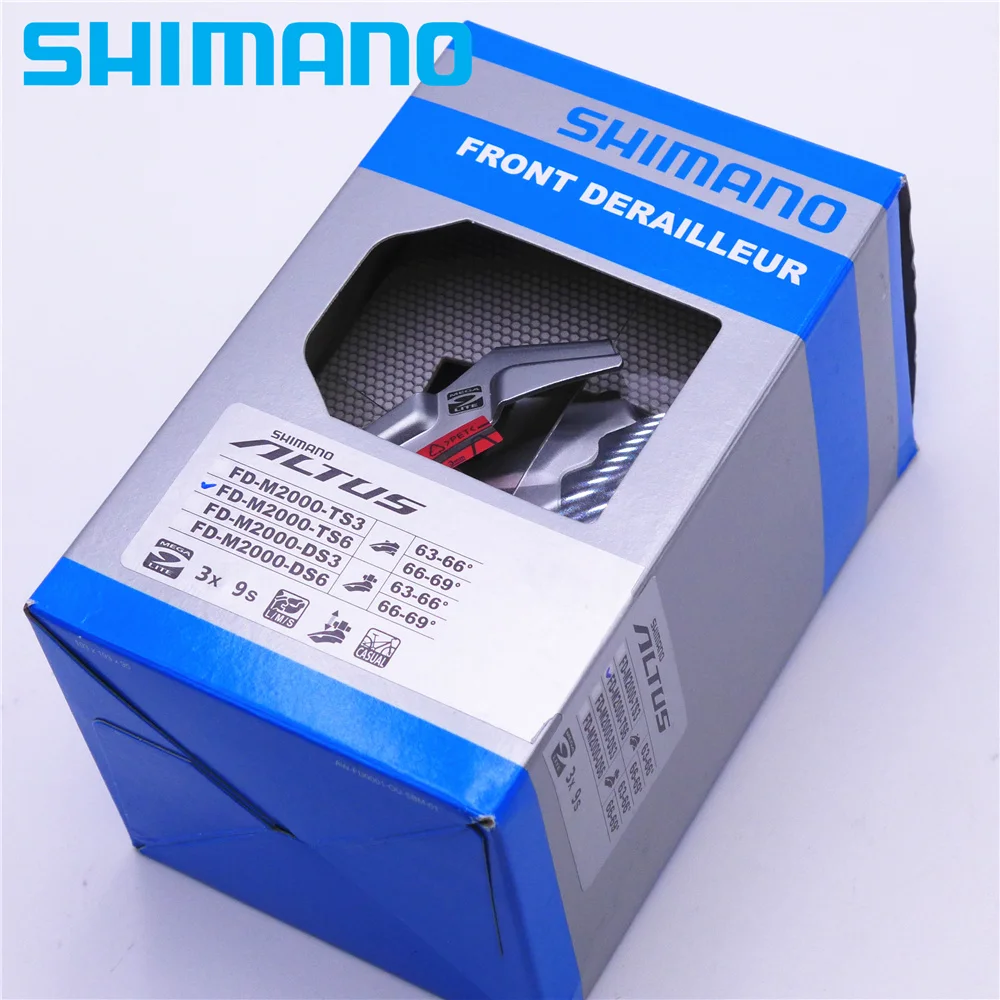 Передний переключатель передач Shimano FD M2000 MTB для 27 скоростей нижнего/верхнего