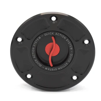 

Motorcycle Racing FUEL TANK CAPS Black Red For SUZUKI GSF 650 BANDIT 2005-2012 GSX 650F 2008-2012