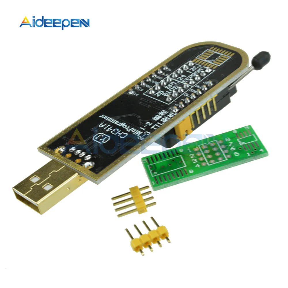 CH341A 24 25 серии EEPROM флэш-память биос USB программист модуль+ SOIC8 SOP8 тестовый зажим для EEPROM 93CXX/25CXX/24CXX