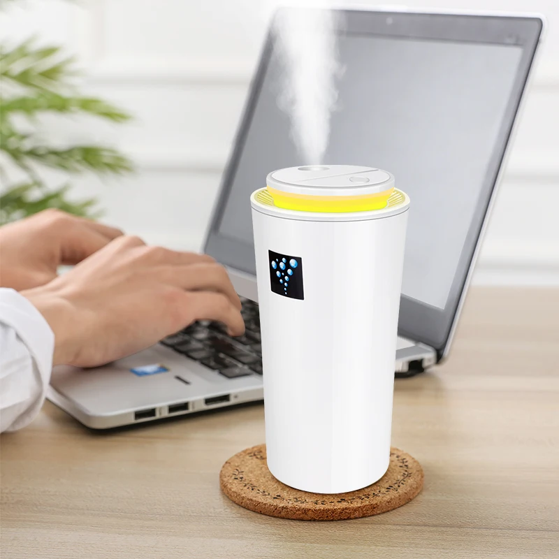 260ML USB Car Humidifier Ultrasonic Mini Air Diffuser Humidification Mist Maker with LED light for Home Office | Бытовая техника