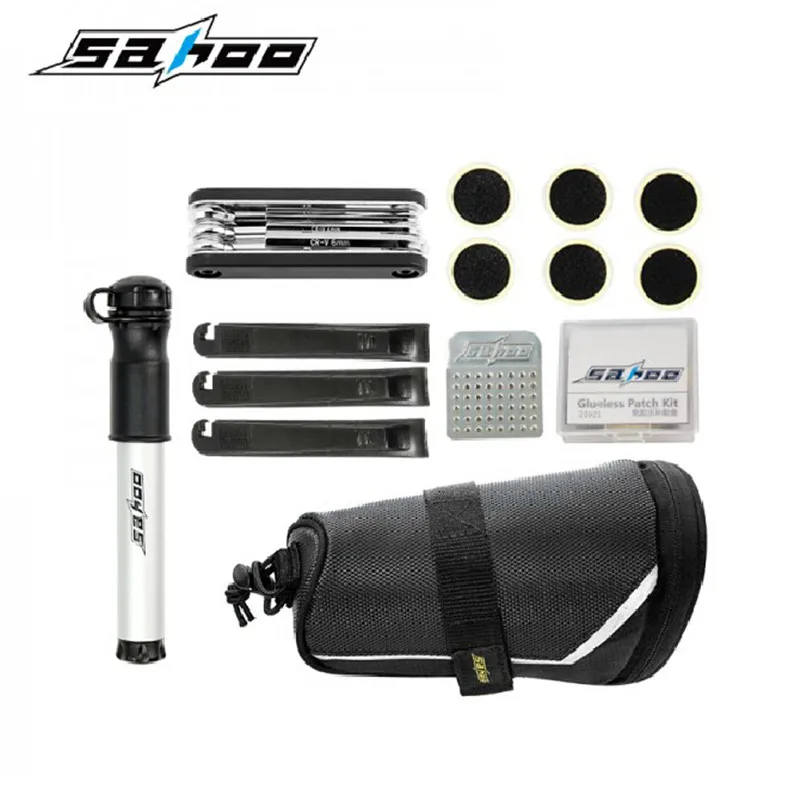 SAHOO Cycling font b Bicycle b font Bike Repair Tools Kit Set with Pump font b