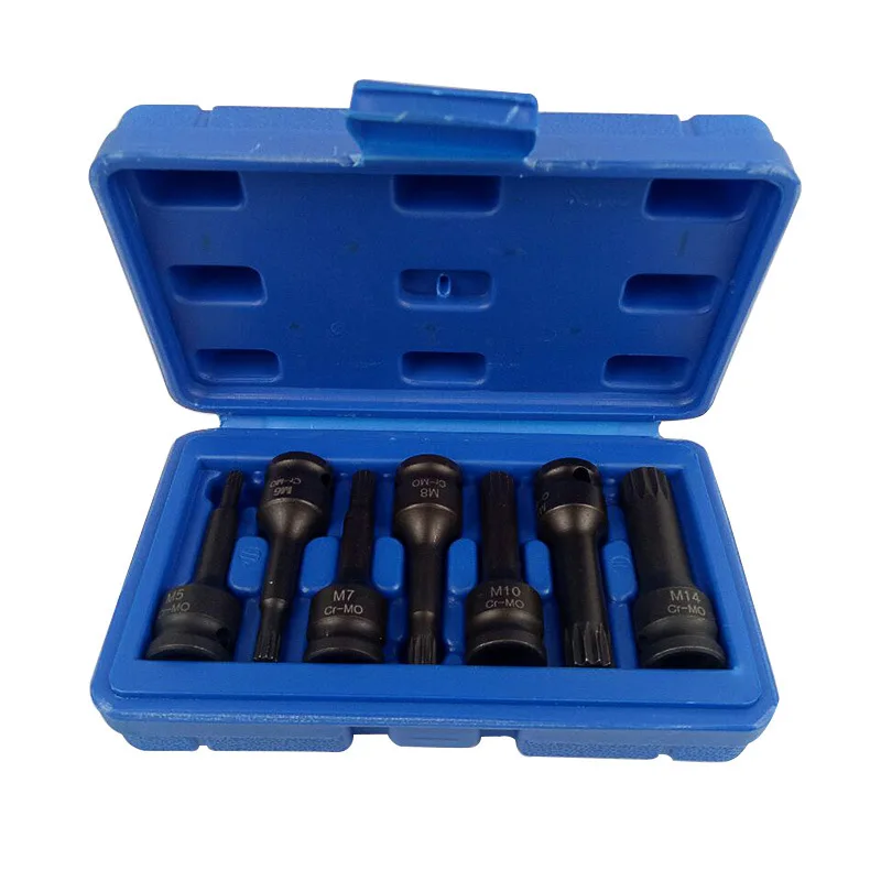 Free shipping 7PC integrated sleeve group 3/8 pneumatic batch tool combination T/H/M type | Инструменты