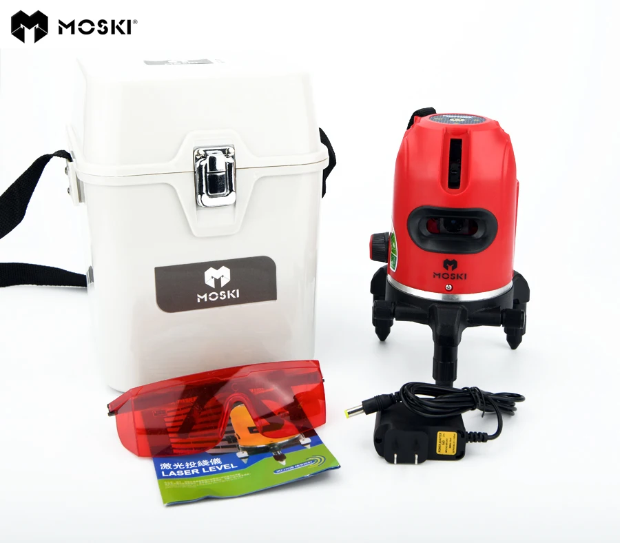Kaufen MOSKI, 5 laser linien 6 punkte laser level, arbeit mit power bank, 360 grad rotary tilt slash verfügbar auto linie laser ebene