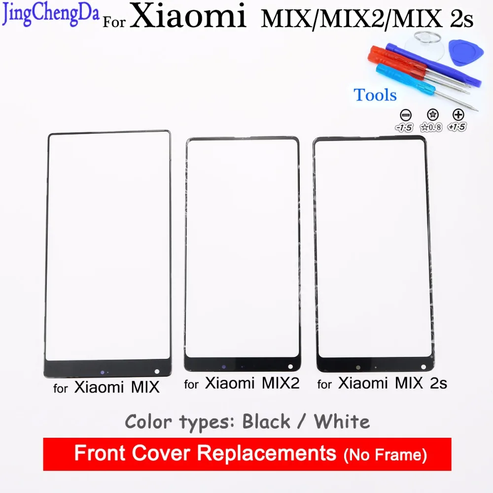 

JCD For Xiaomi Mix MIX2 Outer Glass Lens Replacement Part for Xiaomi MIX 2s touch screen Front Glass lens Cover Mi Mix