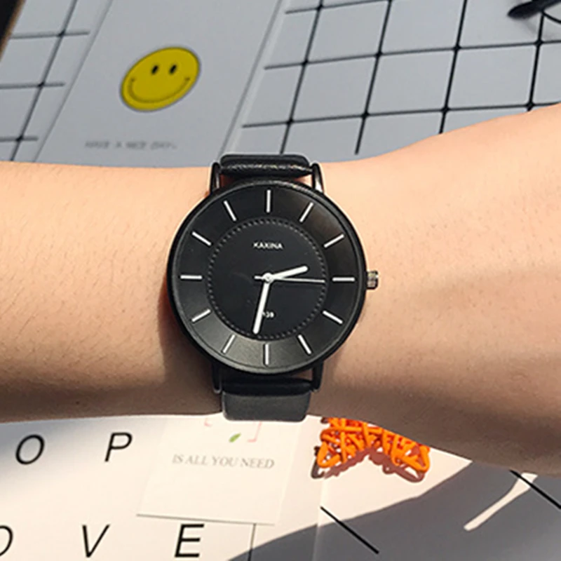 

Ultra thin simple design Creativity women watches elegant charm ladies Casual wristwatch leather strap luxury brand female clock