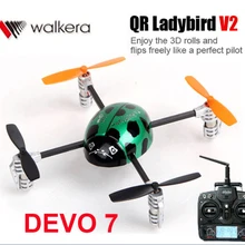 Walkera QR, Божья коровка V2 летательные аппараты с DEVO 7 передатчик 3D RC вертолет 3-Axis-Gyro 2,4 ГГц RTF