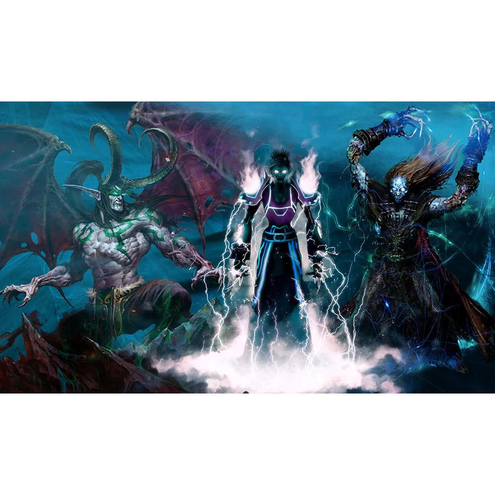 Lets welcome chaos. Wow wallpaper. World of warcraft. Компьютерная игра welcome to chaos. Обои на рабочий стол в стиле игр.
