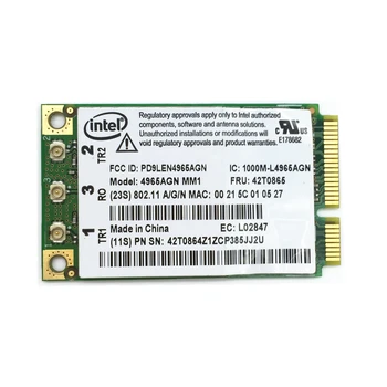 

For 4965AGN Intel 4965 802.11n Mini PCI-E Wifi Wireless card for T61 T61P R61 X61
