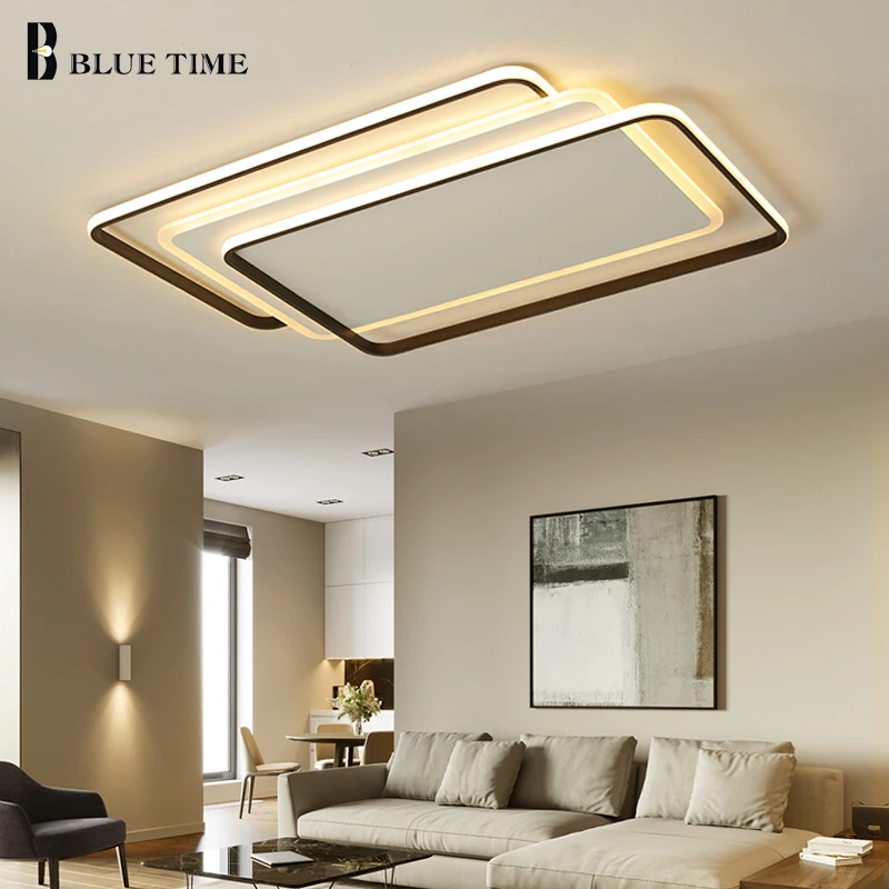 

Acrylic Modern Led Chandelier Light For Living Room Dinning Room Round Square Rectangle Indoor Home Lighting FixturesAC110V 220V