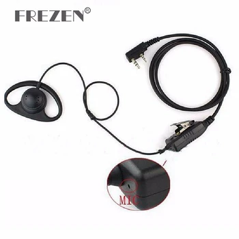 

Walkie Talkie Earpiece PTT D Type Earhook With Mic Iron Clip for Baofeng UV-5R UV-82 BF-888S Kenwood TK-3107 TK-2207 TK-378G