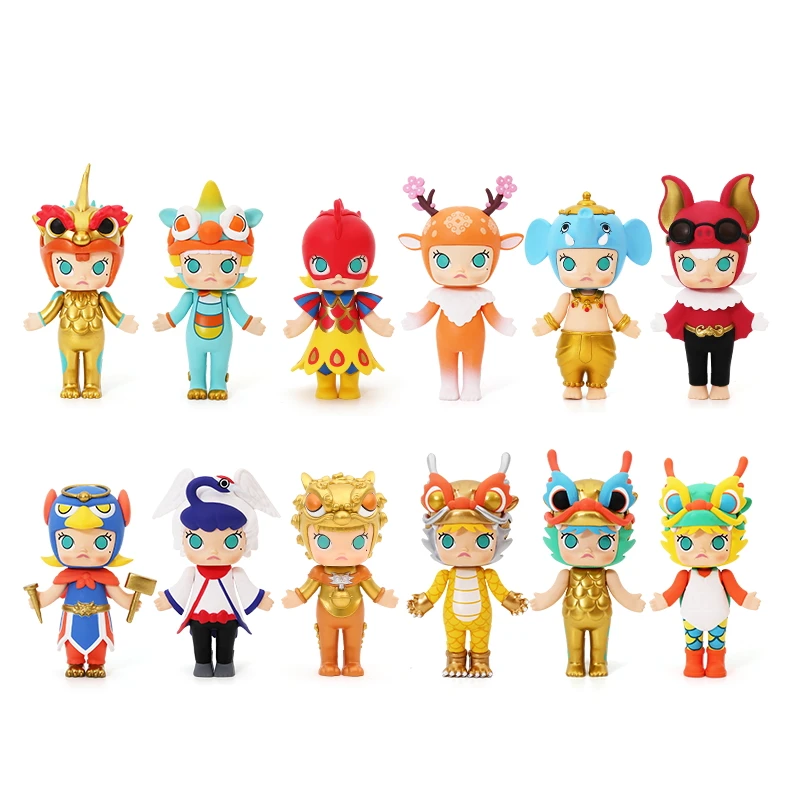 

POPMART Bubble Mart Molly Palace Tiny Beast Blind Box Doll Doll Binary Action Figure Birthday Gift Kid Toy