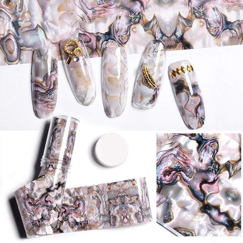 1-Pcs-Shell-Design-Nail-Art-Foils-Gradient-Effect-DIY-Nail-Transfer-Foil-Paper-Craft-4cmX100cm (1)