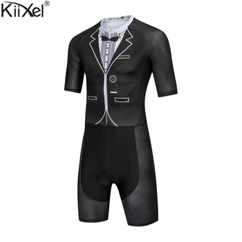 

Brazil Gentleman Cycling Skinsuit Men's Triathlon Short Sleeve Speedsuit Clothing Ropa Ciclismo Maillot Active Trisuit Jumpsuit