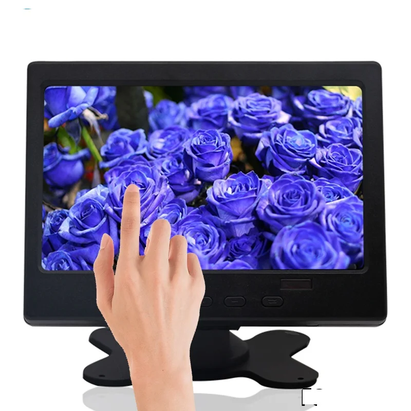 

7 inch 1024x600 Touchscreen IPS LCD Full HD Portable Monitor HDMI Monitor, AV input/VGA/HDMI Black Plastic Shell