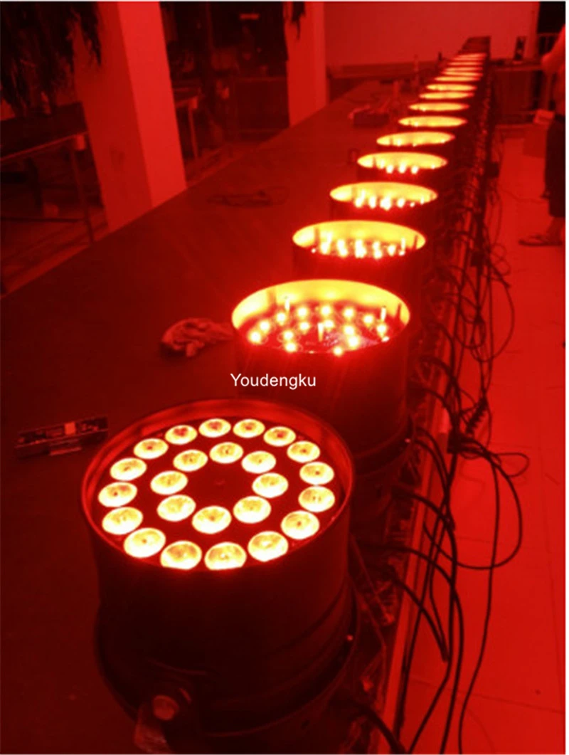 4 шт. освещение сценическое освещение 24*10 Вт led parcans led par light 4в1
