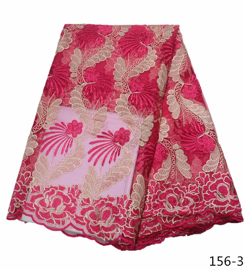 Африканская кружевная ткань вышитые французские кружева ткань высокого качества французский Тюль кружевная ткань для свадебного платья 156