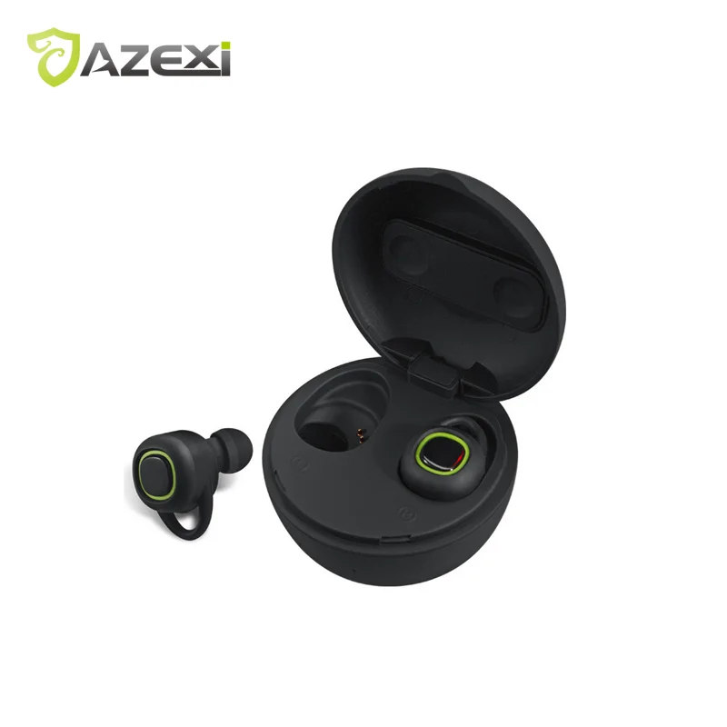 

TWS Sport Headphones Stereo Sound Wireless Bluetooth Earphones Built-in Microphone with Chargeable Mini Box for iPhone