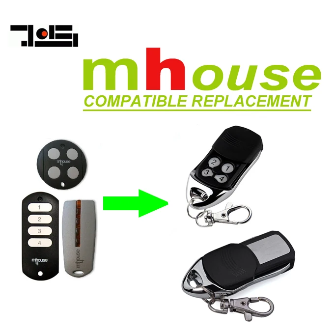 

For MHouse GTX4, GTX4C,TX4 remote control 433mhz rolling code