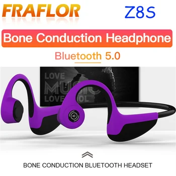 

Bluetooth 5.0 Wear Z8S Wireless Headphones Bone Conduction Earphone Outdoor Sport Headset with Microphone Handsfree Headsets