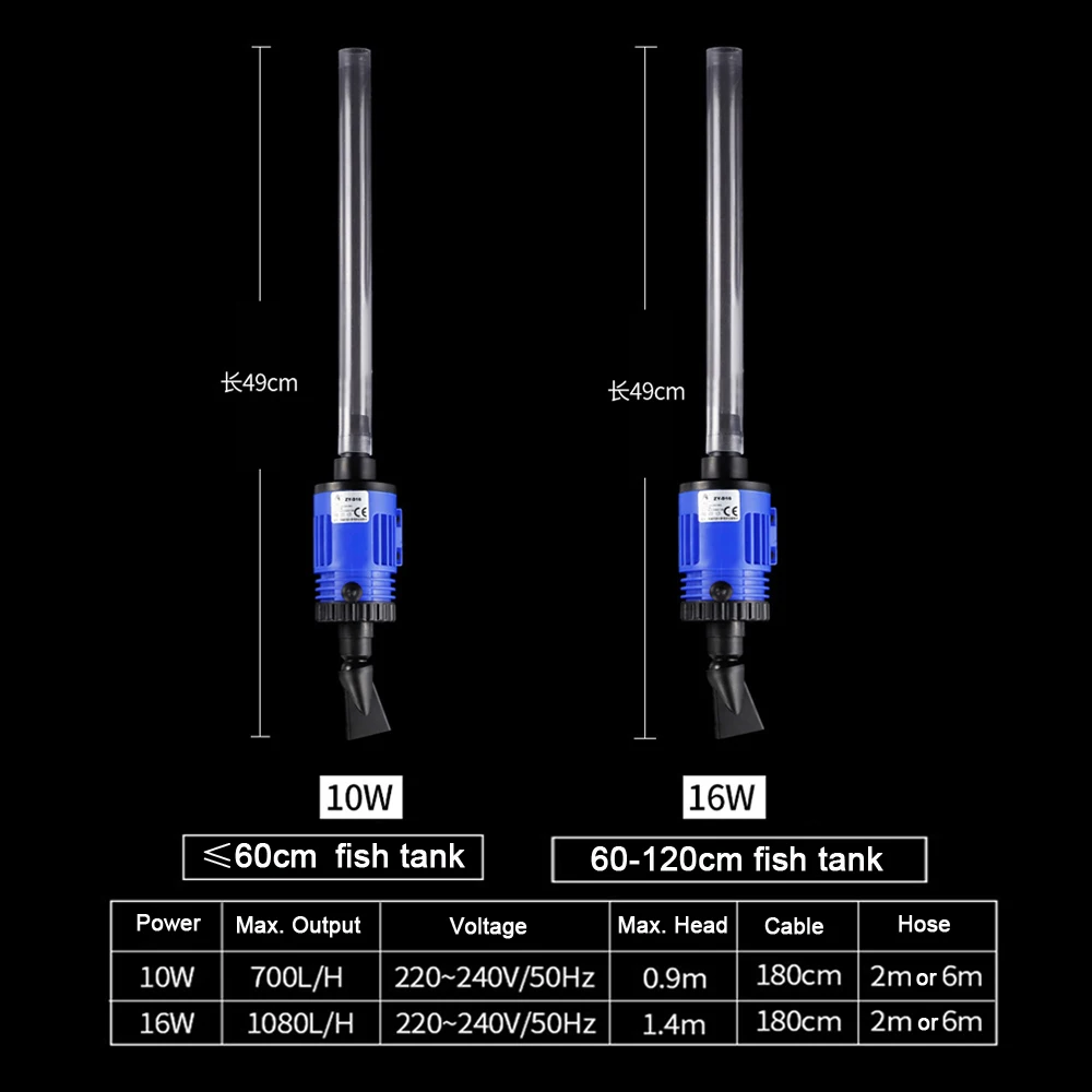 Рыбный бак автоматический смены воды гравий чище аквариум очиститель, инструмент для очистки рыбы фекалий Сифон Вакуумный насос яснее со шлангом