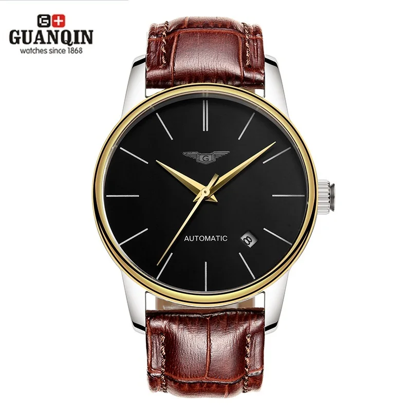GUANQIN Men Watches Automatic Mechanical Man Thin Water