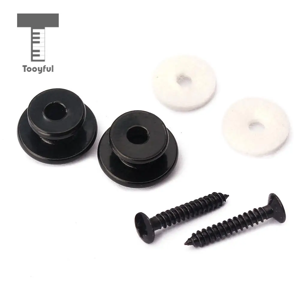 Tooyful Guitar Mushroom Head Strap Ukulele Buttons Mandolin Locks Buckle Parts