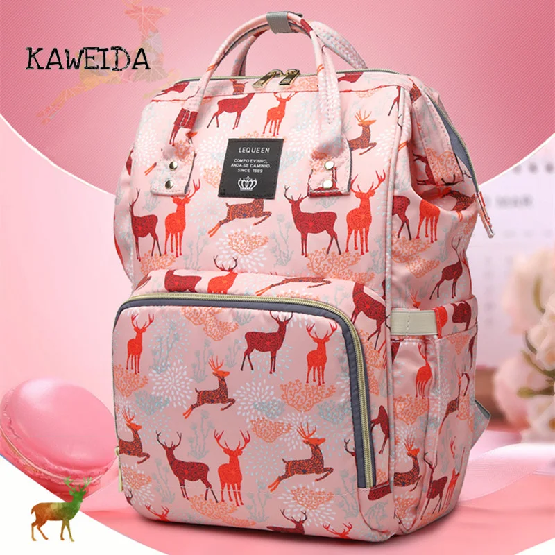

Fuctional Waterproof Diaper Bag Backpack Large Capacity Stroller Nursery Bag Mummy Nappy Backpack Travel Bagpack Essentials 2018