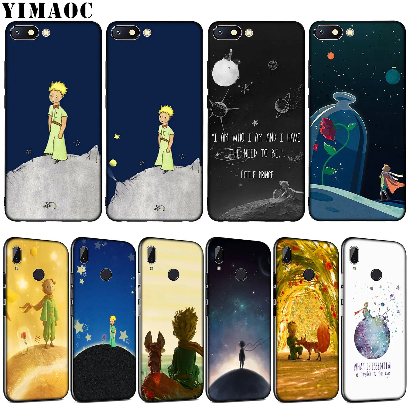 

YIMAOC The Little Prince Anime Soft Silicone Phone Case for Xiaomi Redmi K20 GO S2 6A 7A 4A 4X Note 8 7 5 6 Pro Plus Black Cover