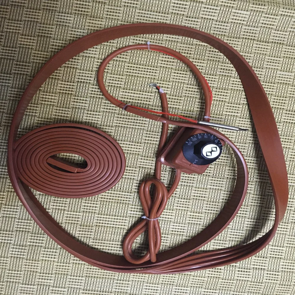 20x1800mm 200W 220V Silicone Rubber Pipe Heater waterproof +Rotary