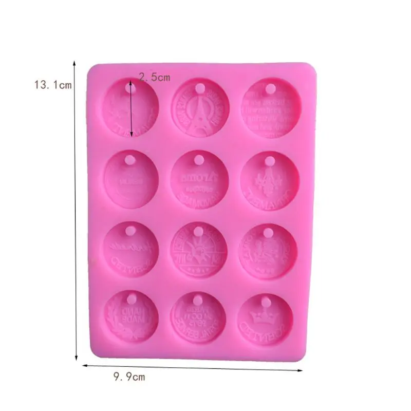 

Travel Commemorative Coin Pendant Silicone Mold DIY Resin Jewelry Baking Tools