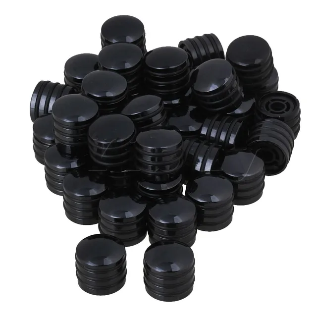 Cheap Yibuy 80 Pcs Black Chrome Plated Guitar Rotary Knobs for 6mm Diameter Shaft 