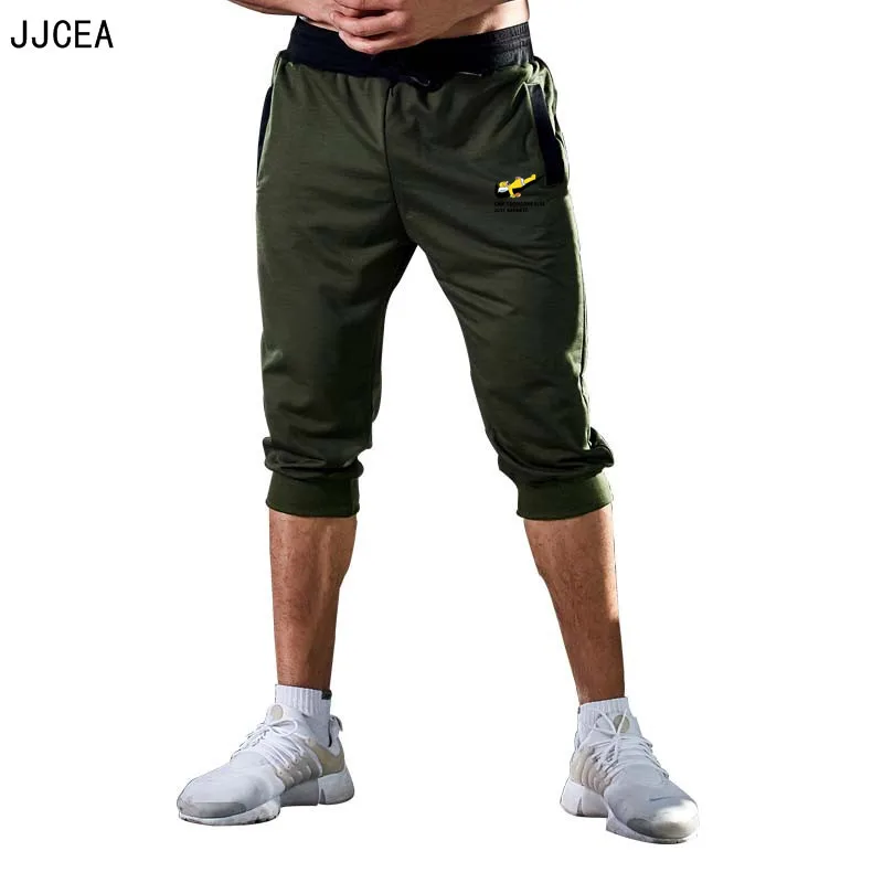 Новинка 2019 года Мужские шорты для женщин тренировки хип хоп Повседневная футболка с принтом мода Jogger по колено треники человек фитнес Drawstring