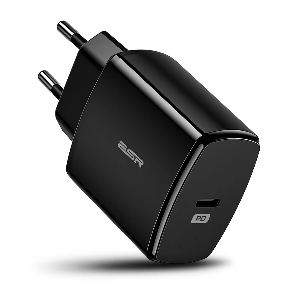 ESR USB C быстрое зарядное устройство 18 Вт с настенной вилкой для путешествий быстрое зарядное устройство type C type-c PD для iPhone 11 X XR XS Max iPad Pro EU US UK