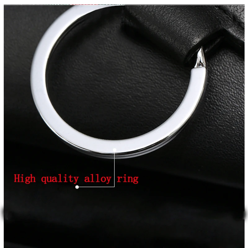 Cuero de lujo llavero monstruo Cuero auténtico coche llavero masculina cintura colgante llavero auto llavero encanto abalorio colgante