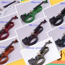 Белый 4/4 4 Строка Электрический Скрипки Массив дерева ручной стиль 2-1