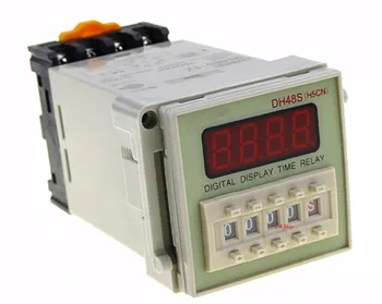 

12V 24V 110V 220V Multifunction Digital Timer Relay On Delay 8 Pins SPDT DH48S-S Repeat Cycle 0.1S-99H