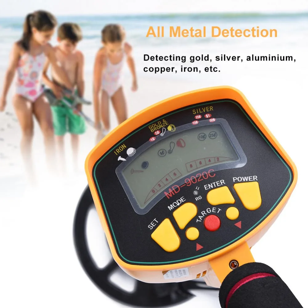 

MD9020C Underground Metal Detector 3-10ft Depth Audio Indication LCD Display Treasure Gold Hunter Finder Scanner Faster Way DHL