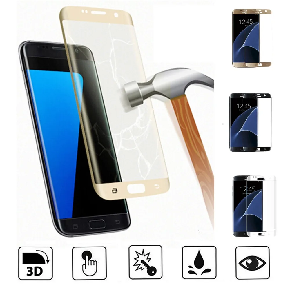 

6D Full Cover Premium Real Tempered Glass Screen Protector for Samsung Galaxy S6 S7 Edge NOTE Edge S8 S9 Plus NOTE8 Phone Case