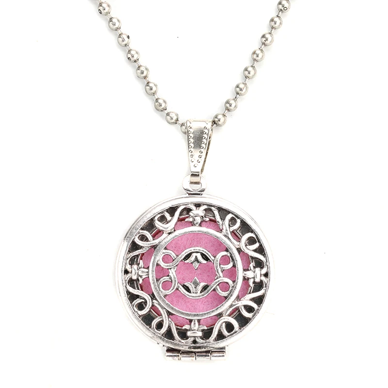 

MODKISR 6pcs Fashion Aroma Diffuser Wild Rich Necklace Open Antique Lockets Pendant Perfume Essential Oil Aromatherapy Necklace